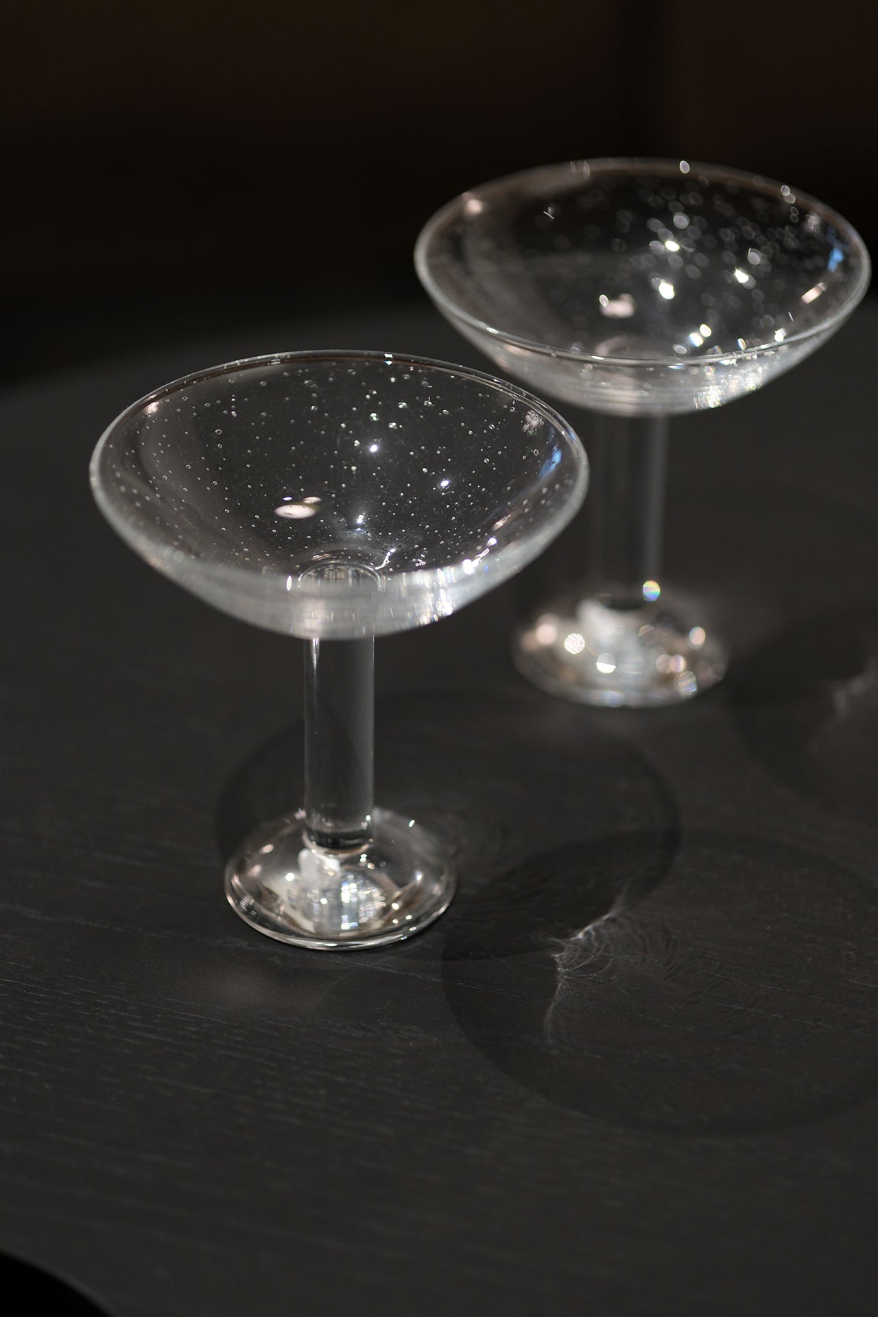 Bubble Glass Champagne Coupe