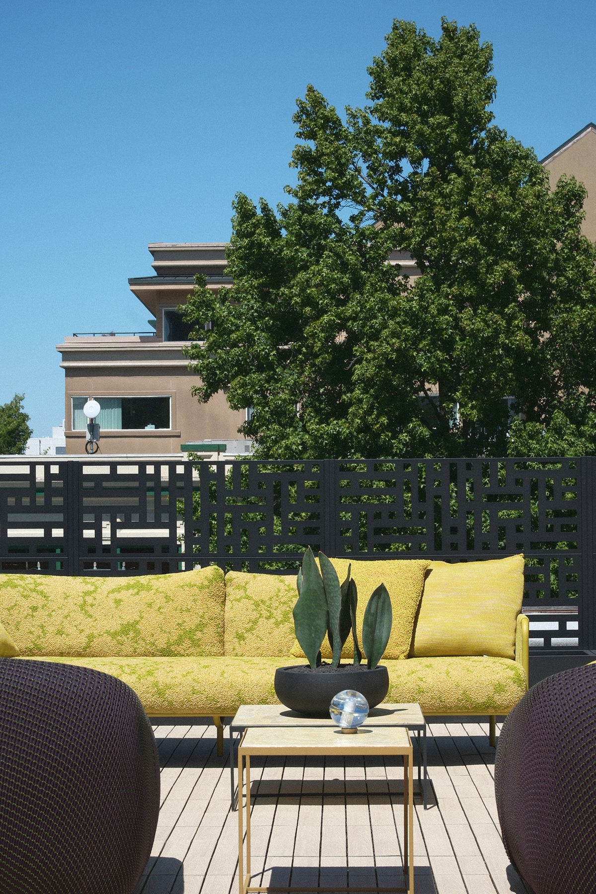 Plissé sofa