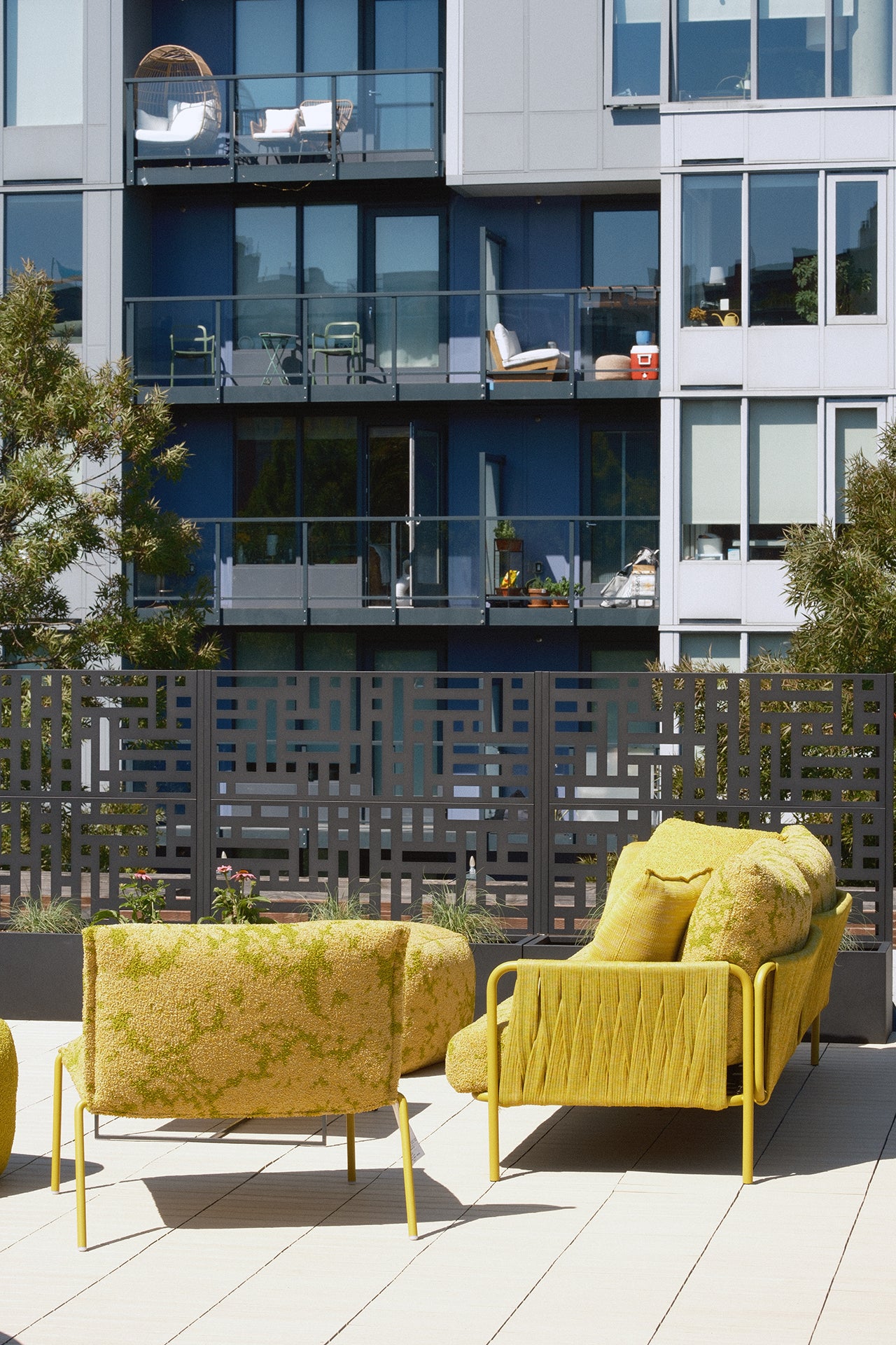Plissé sofa