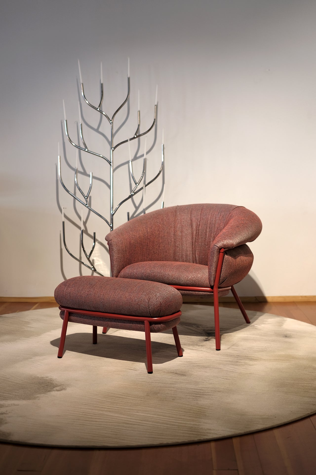 Grasso armchair & ottoman set
